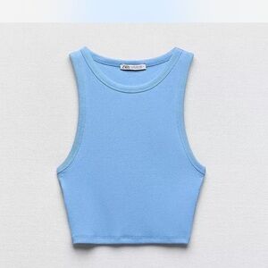 Zara Blue Tank SZ L